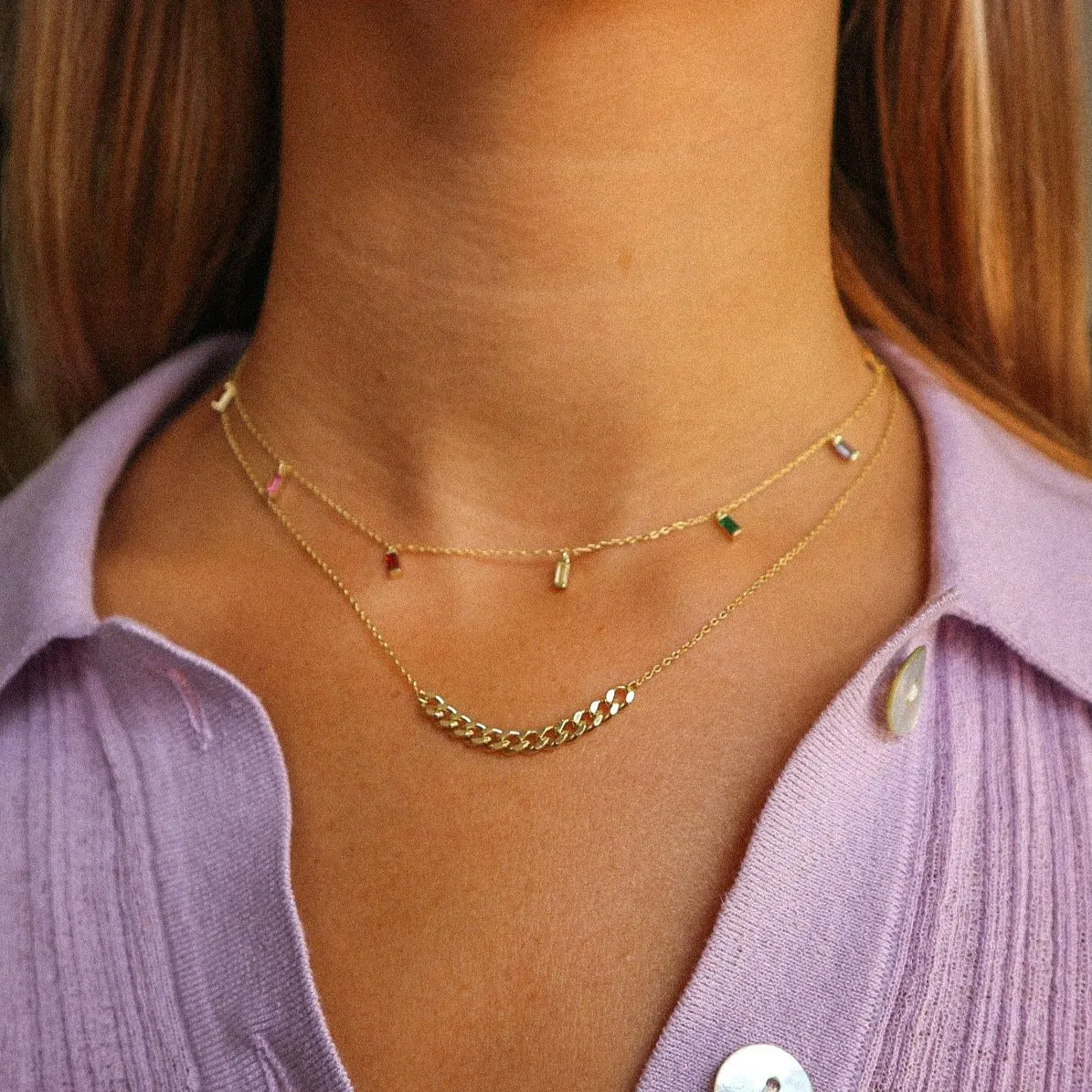 Rainbow Jewelled Necklace