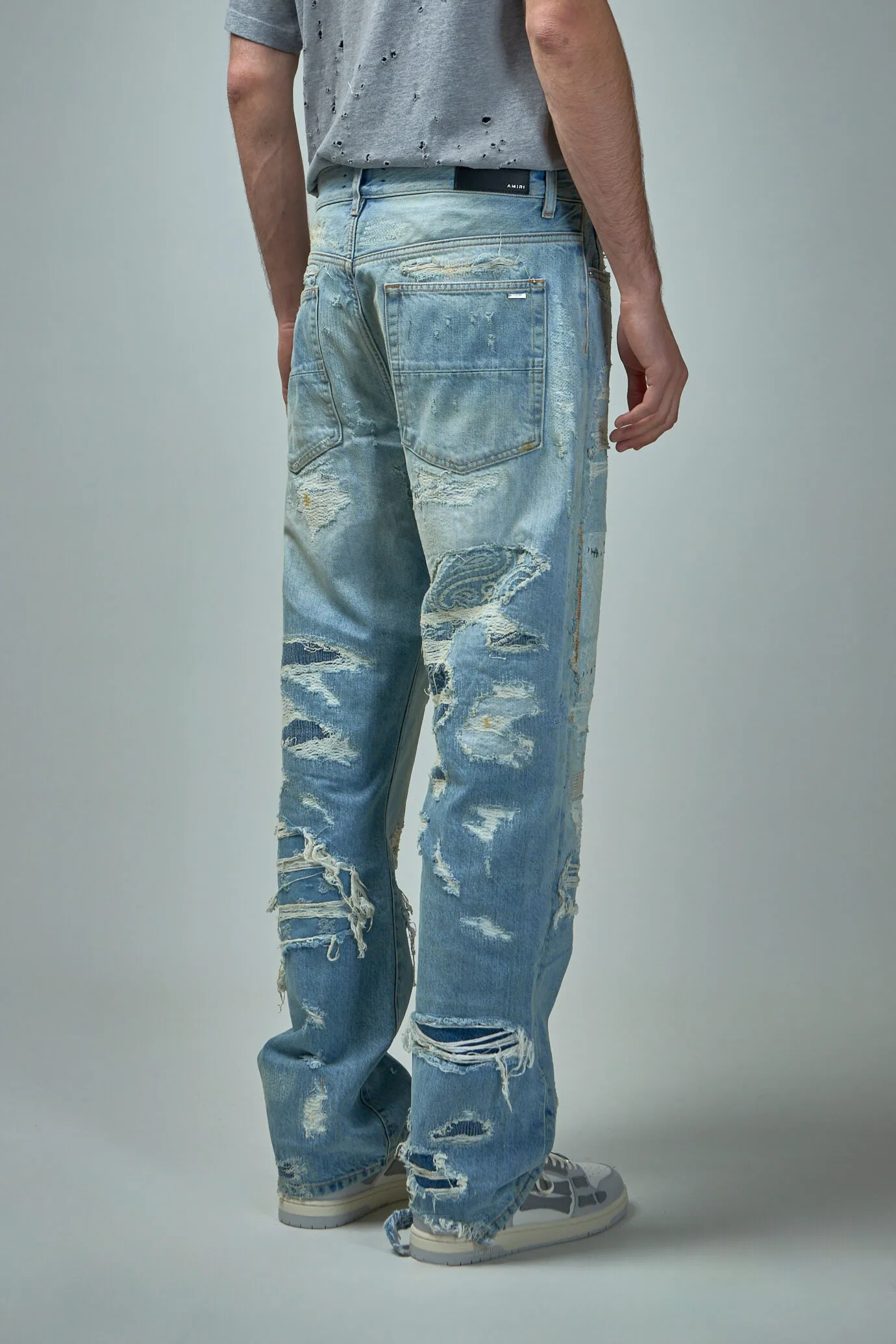Repaired Straight Jean