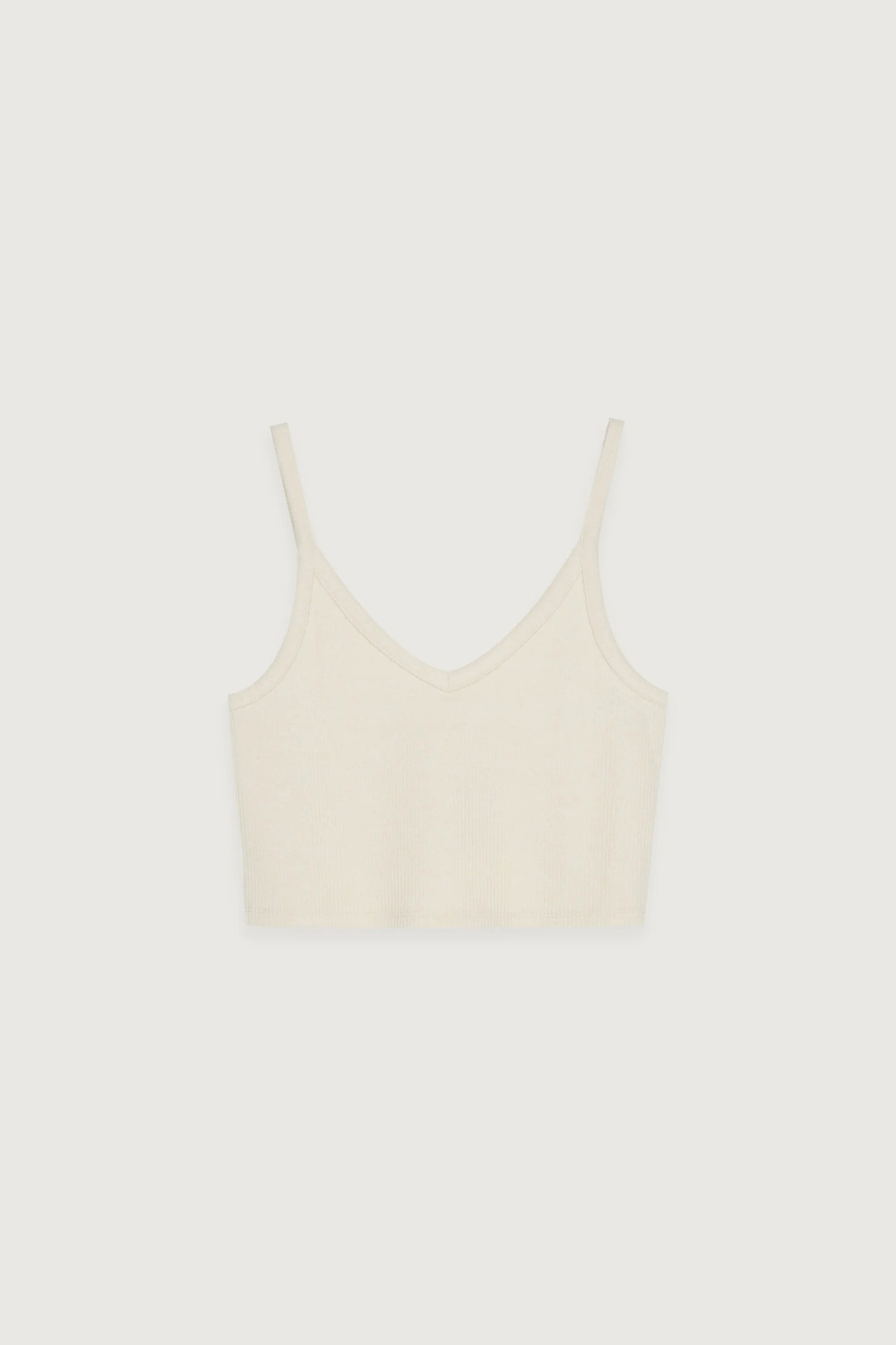 RIB-KNIT CROPPED TANK TOP