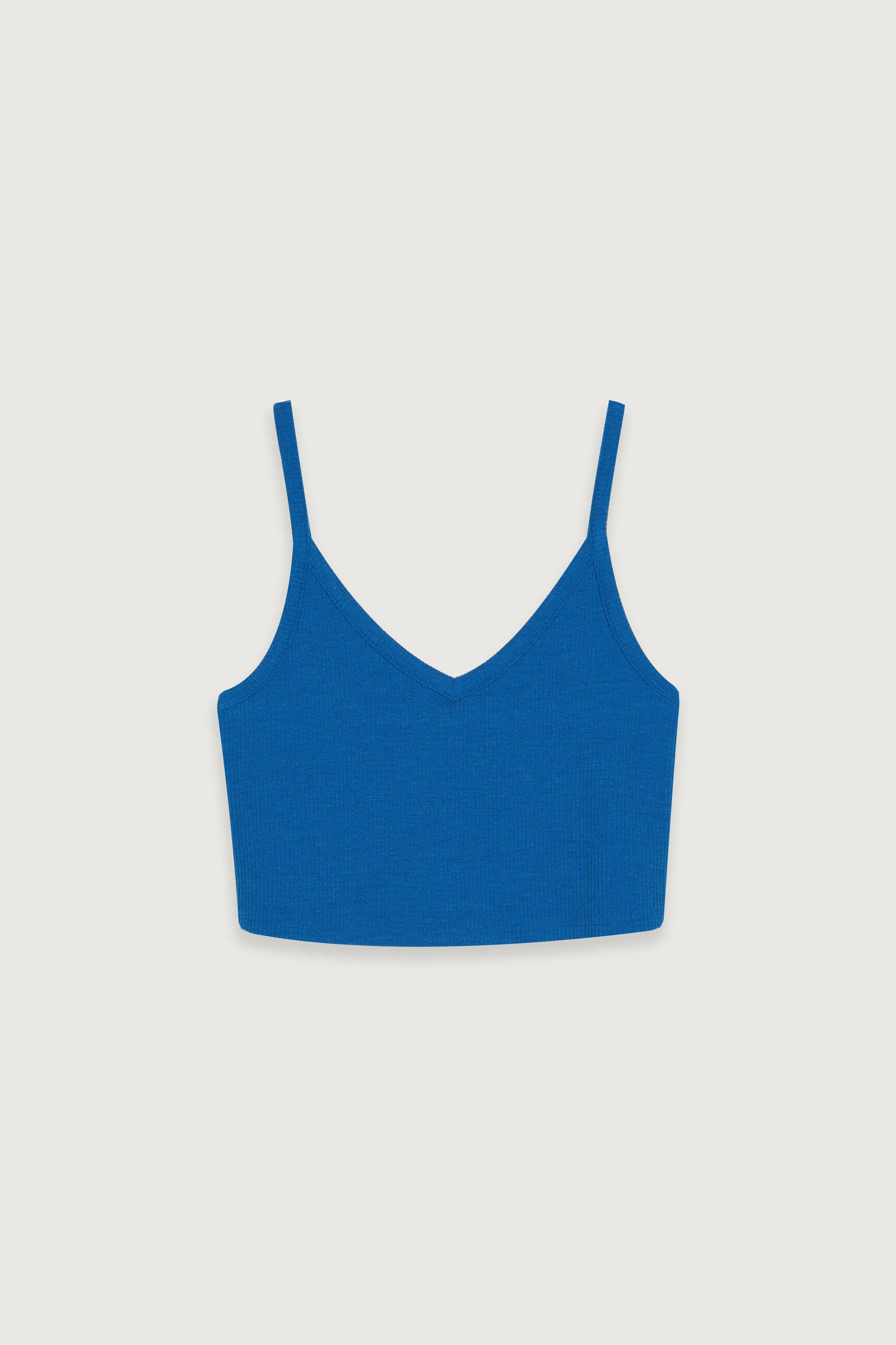 RIB-KNIT CROPPED TANK TOP