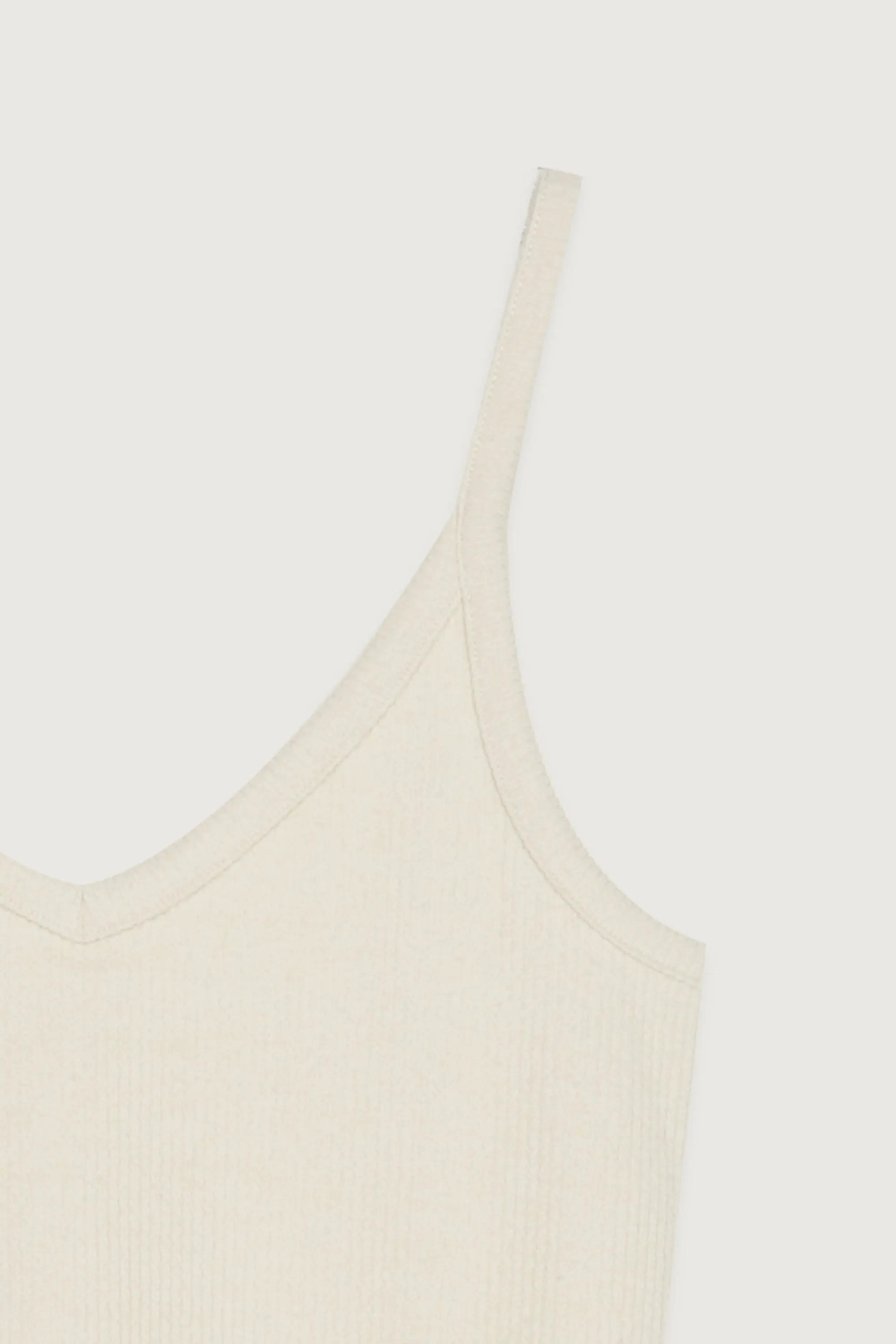 RIB-KNIT CROPPED TANK TOP