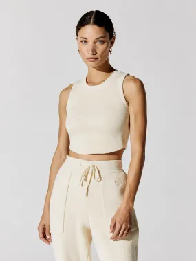 Ribbed Top - Cream
