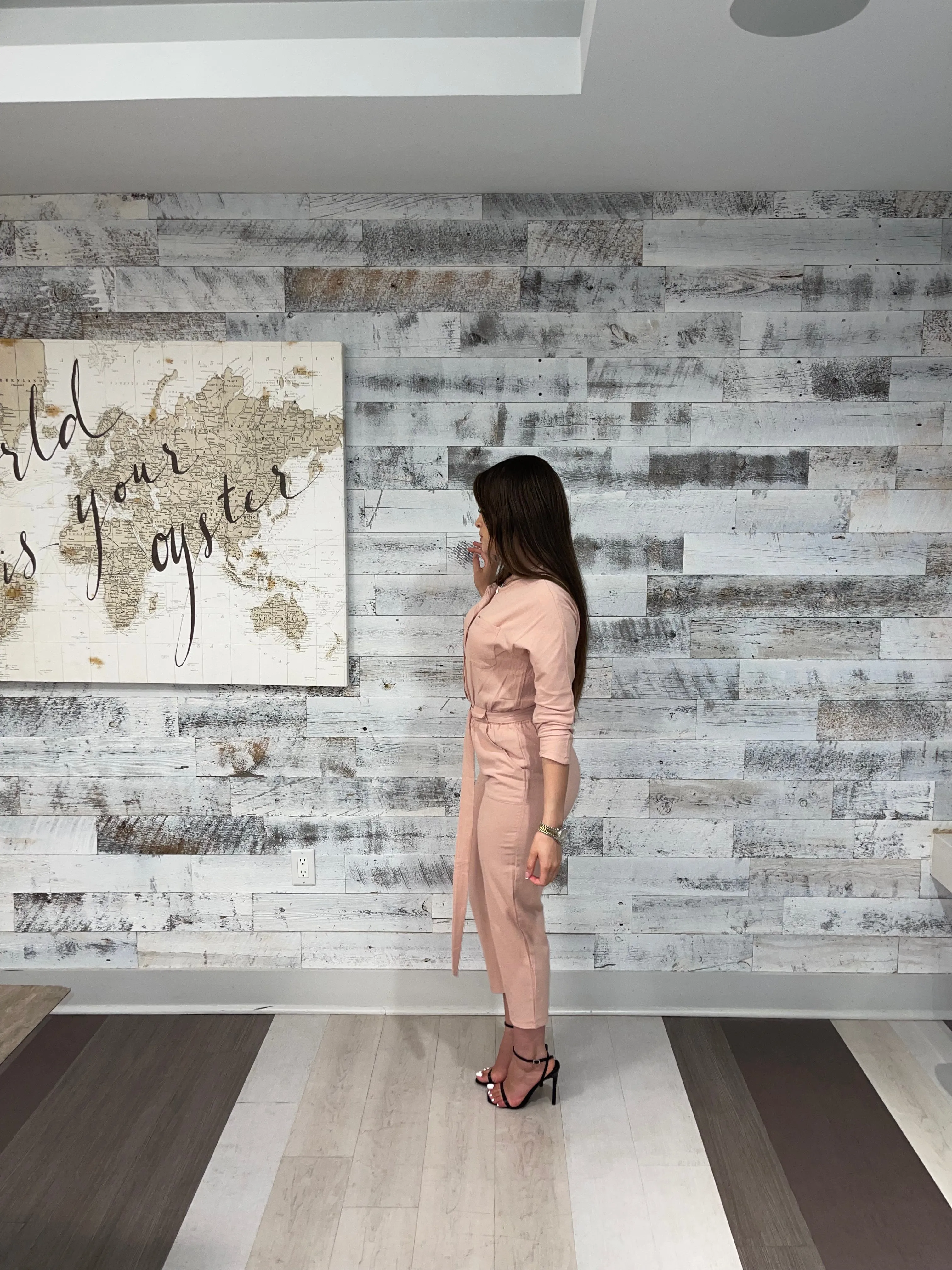 SAFARI JUMPSUIT PINK