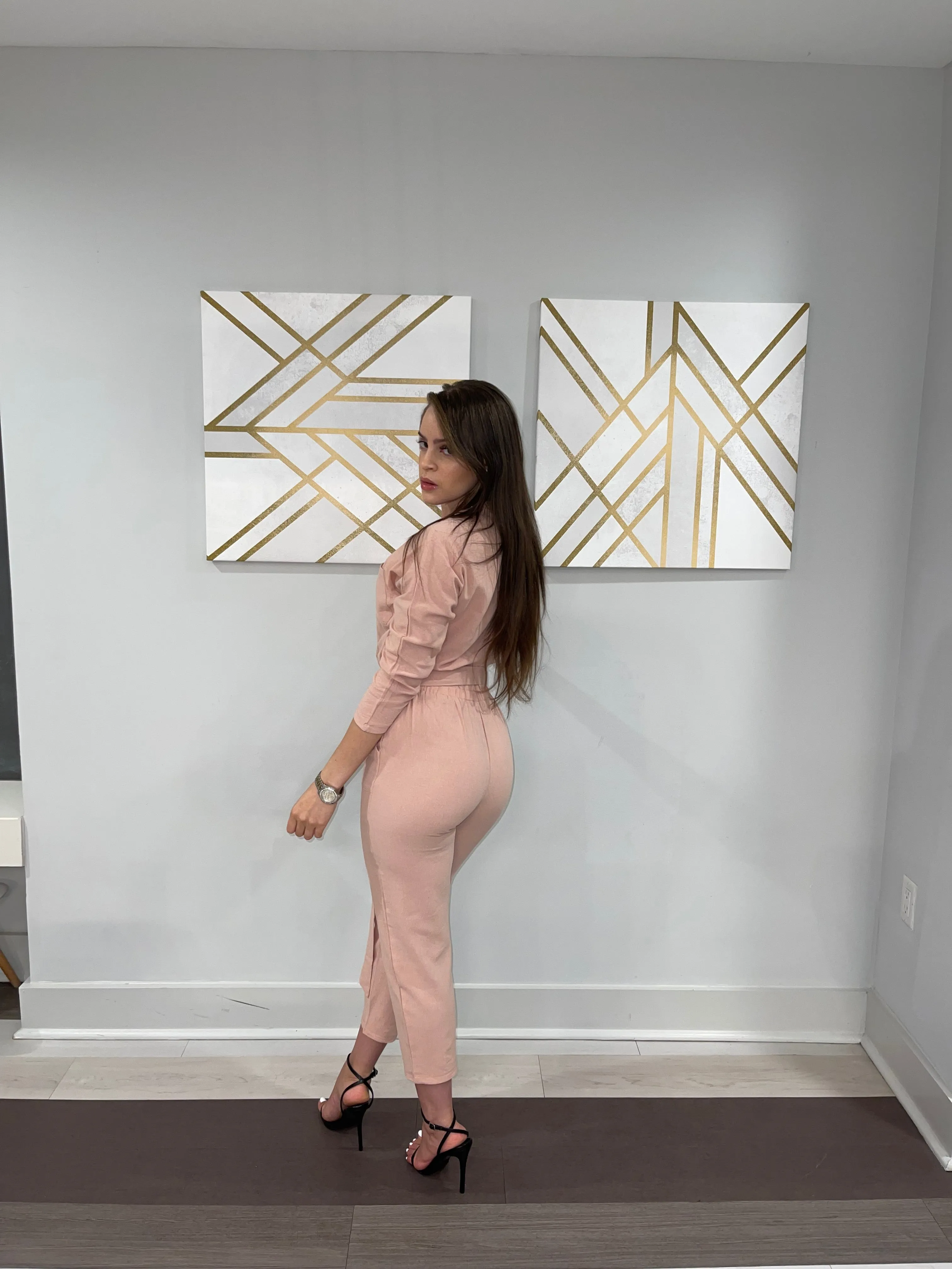 SAFARI JUMPSUIT PINK