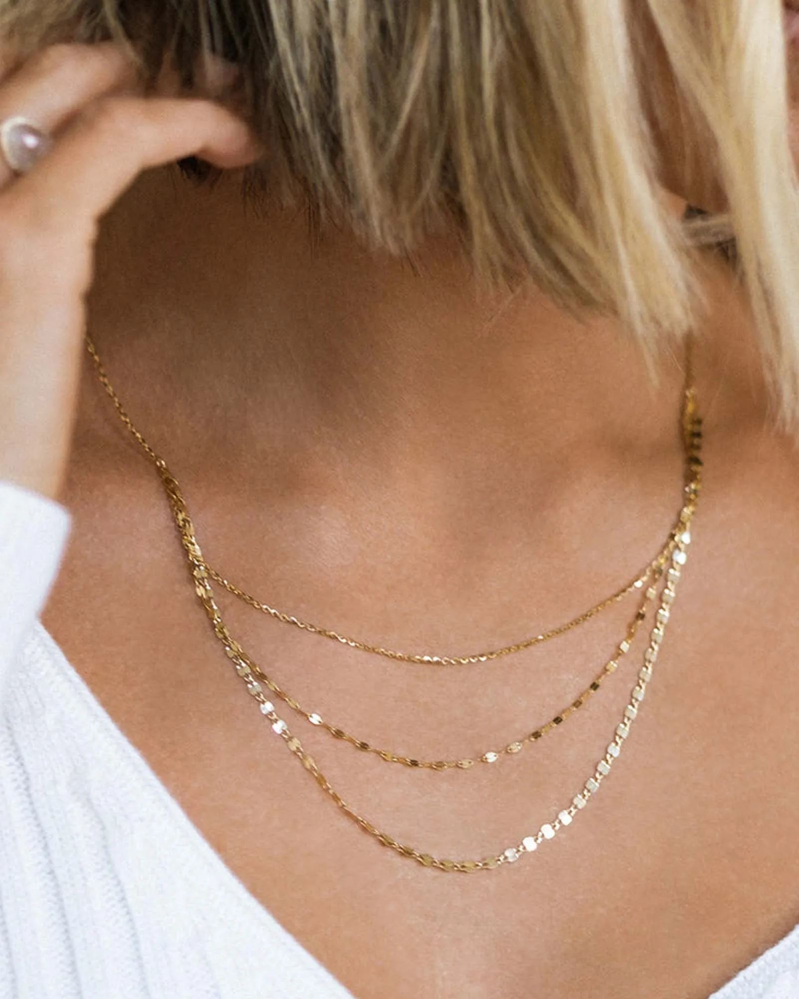 Shimmer 3-Layer Necklace