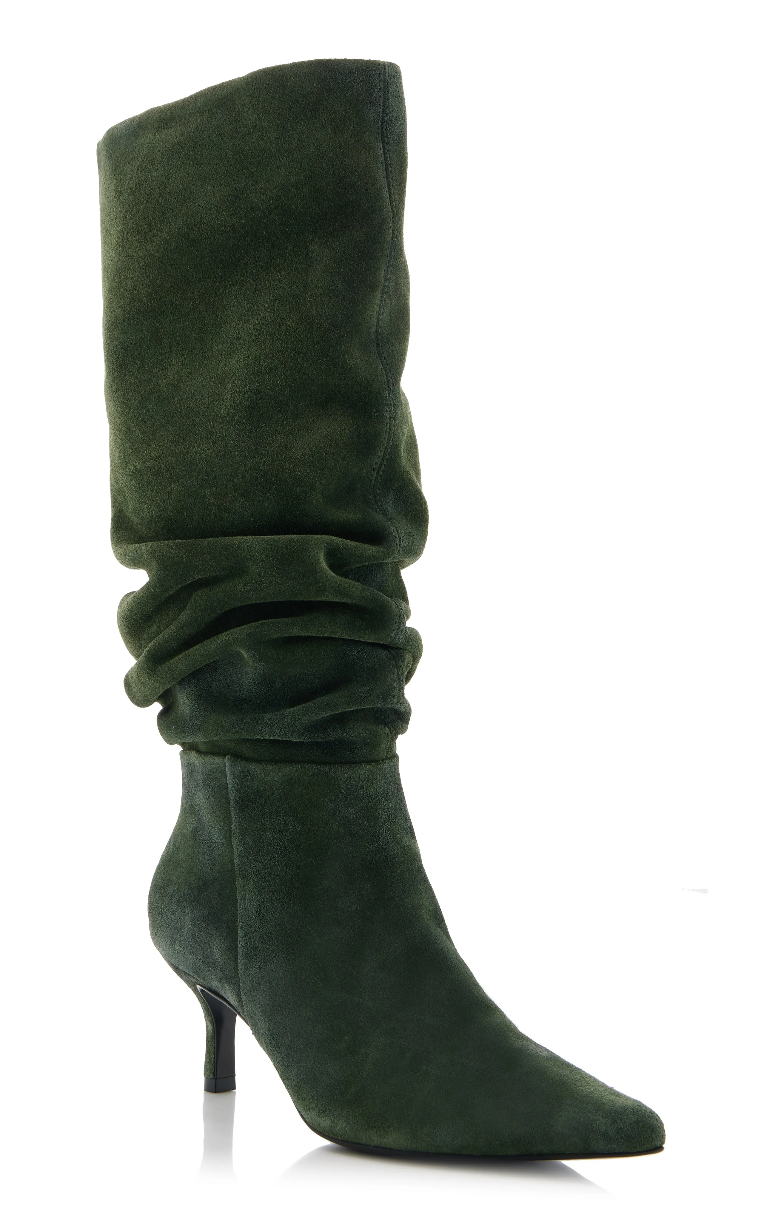 SIMKHAI - Jordi Suede Slouch Boot in Everest Green