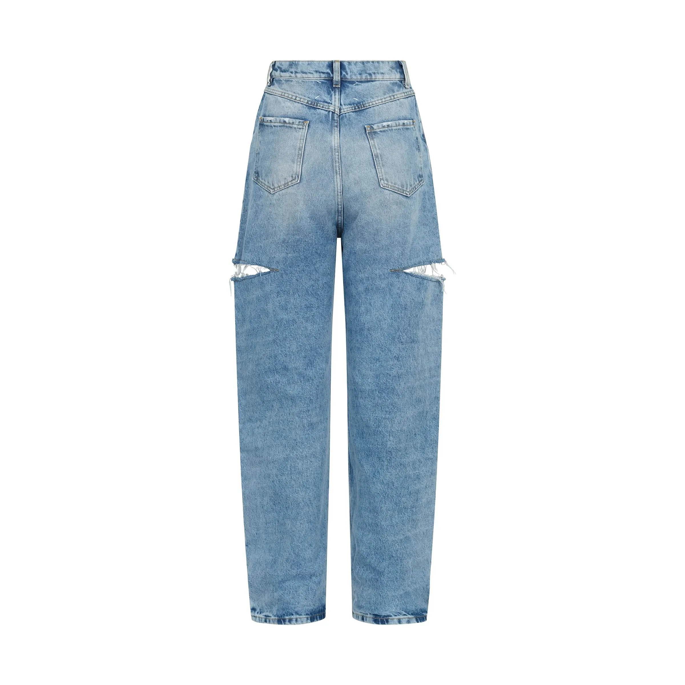 Slash Loose Fit Denim Jeans
