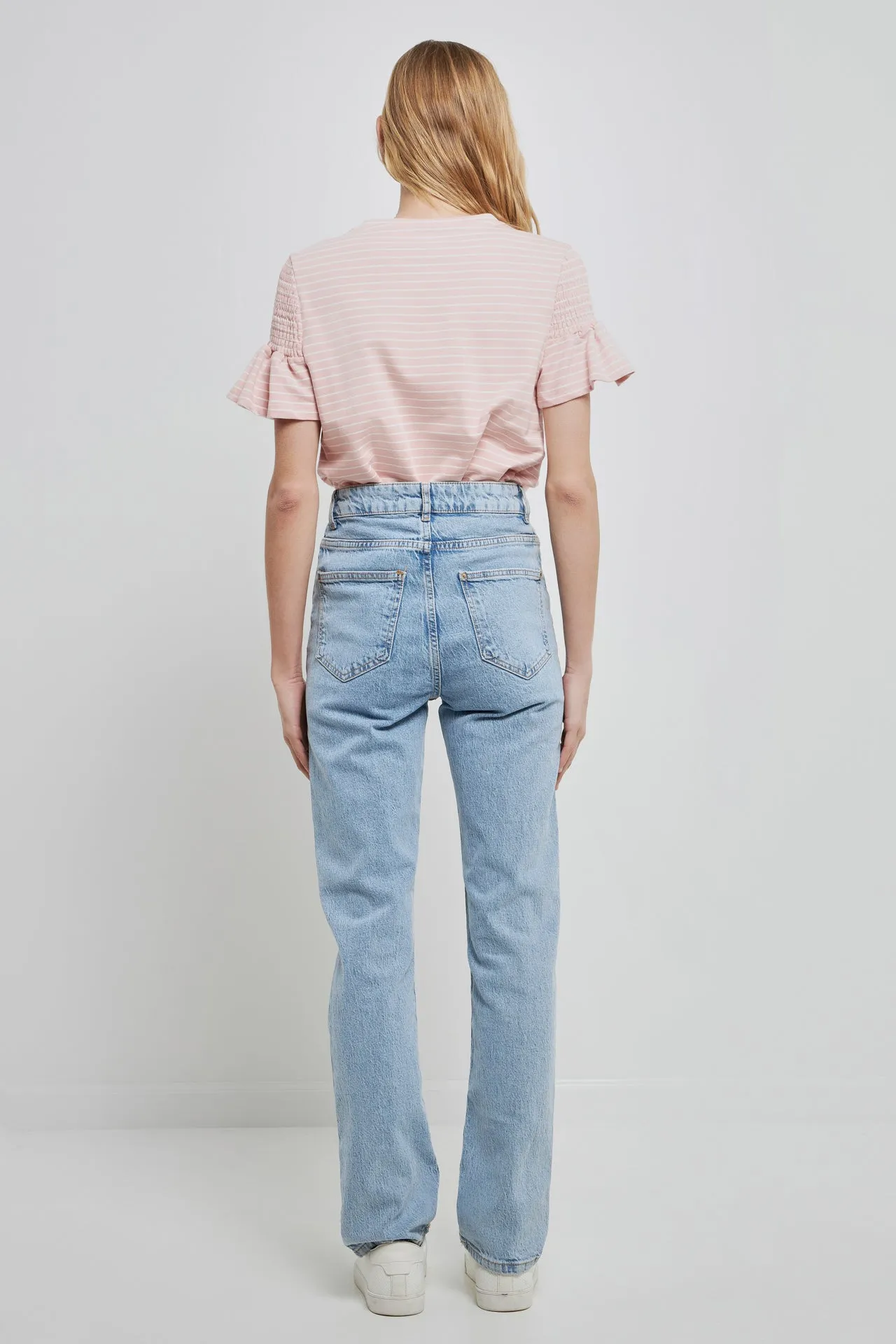 Smocked Stripe Top