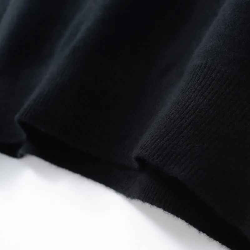Solid Crew Neck Cashmere Sweater