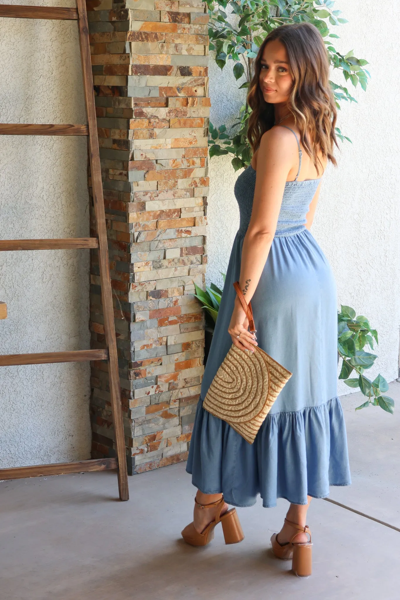 Sunset Chaser Dress in Denim