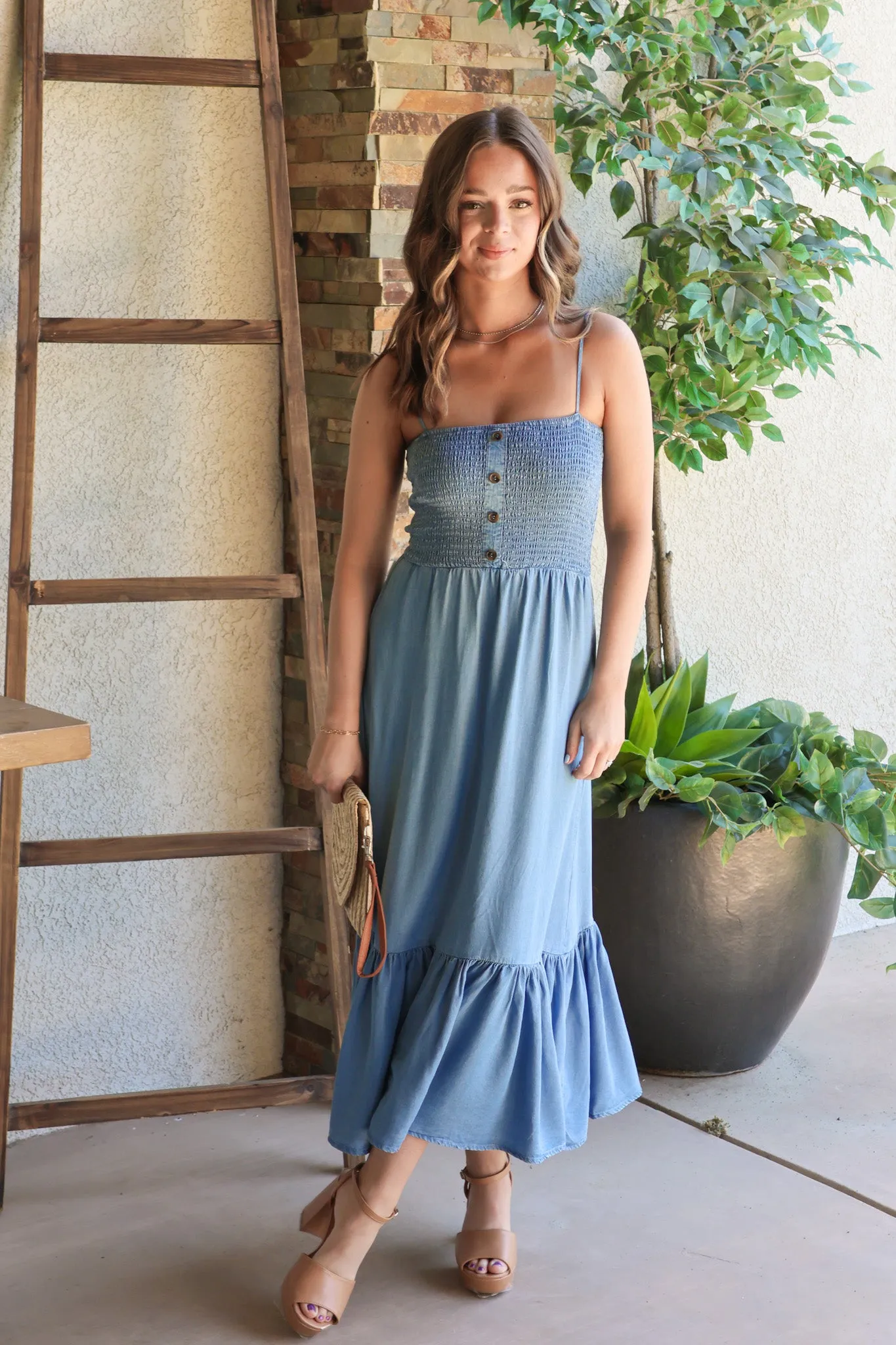 Sunset Chaser Dress in Denim