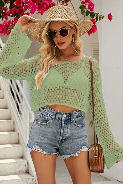 TEEK - Openwork Knit Top