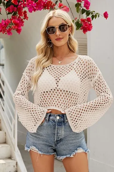 TEEK - Openwork Knit Top