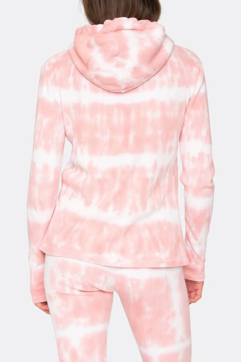 The Tower Rose Hoodie in Pink