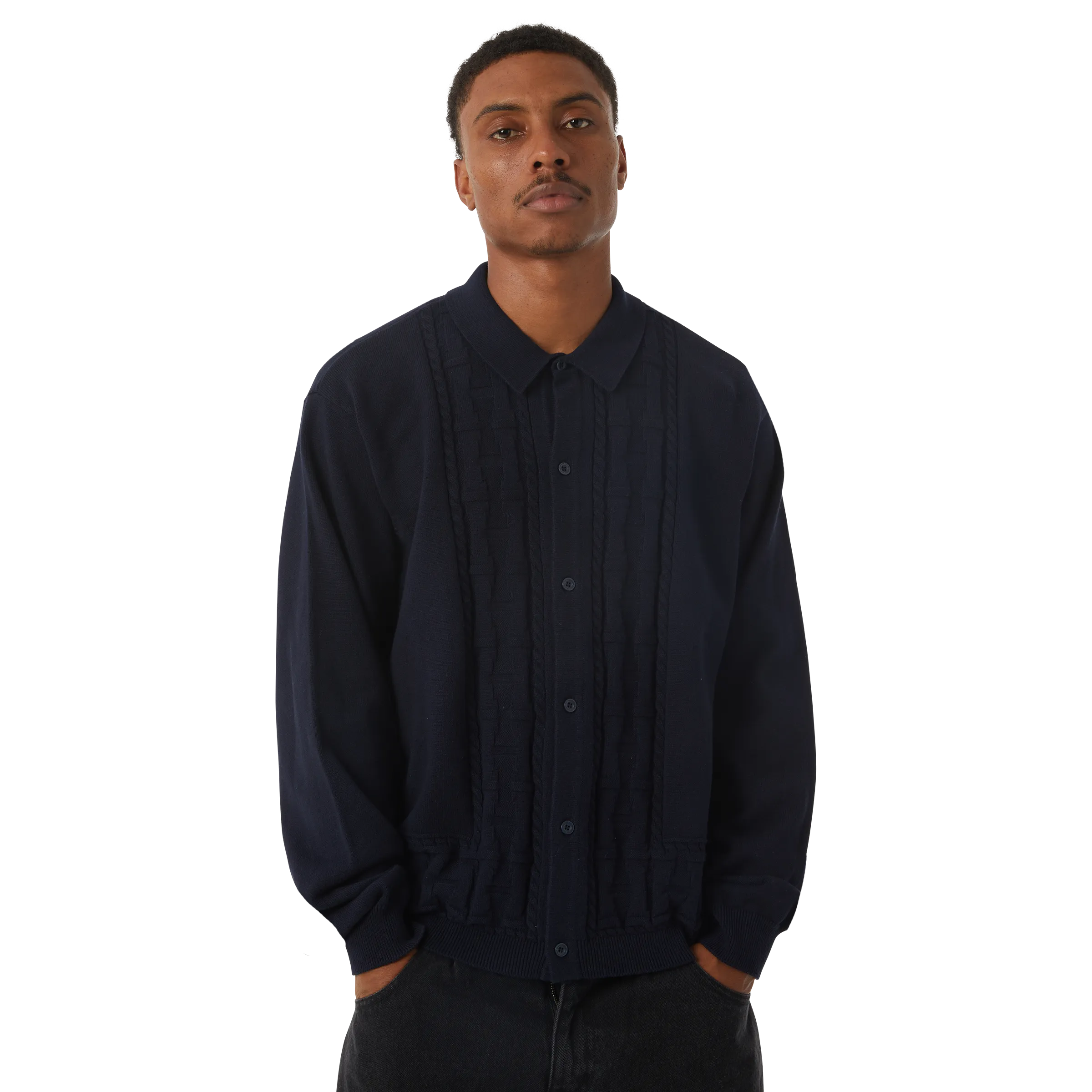 Towner L/S Knit Top (Navy)