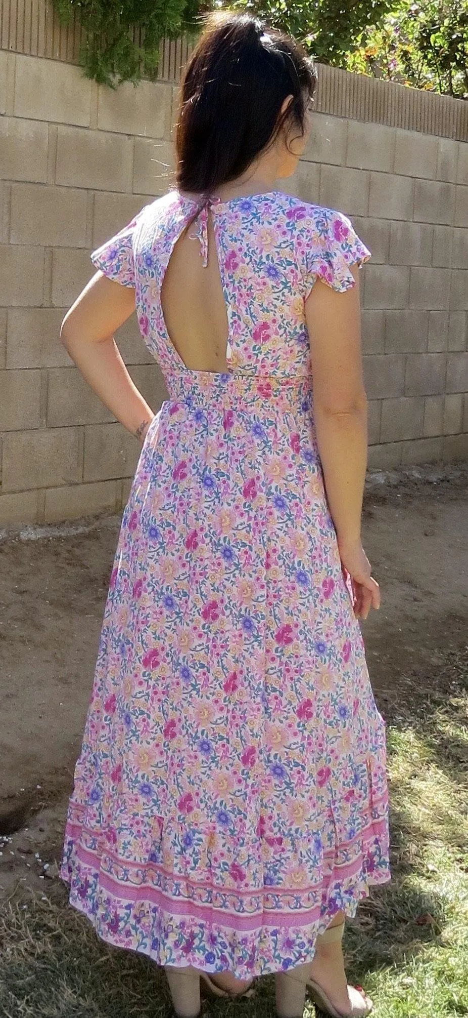 Trento Floral High/Low Dress