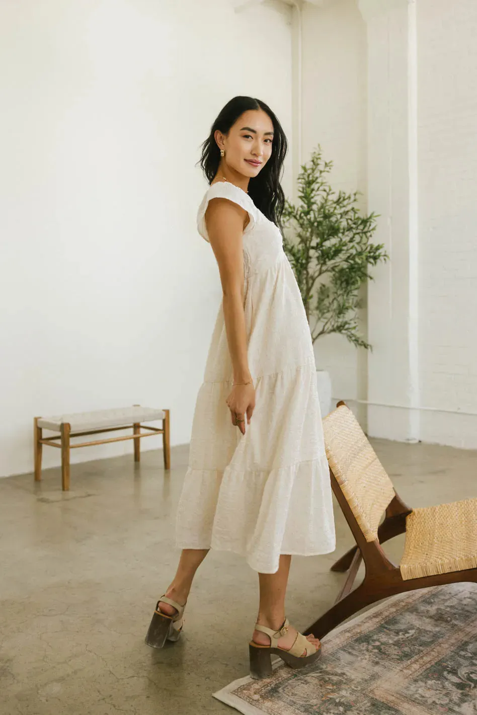 Winifred Textured Midi Dress - FINAL SALE