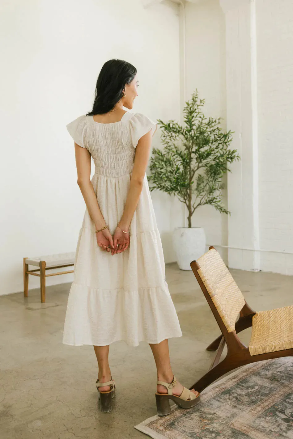 Winifred Textured Midi Dress - FINAL SALE
