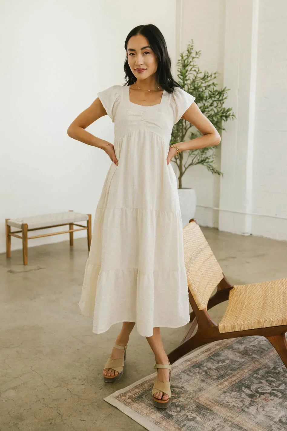 Winifred Textured Midi Dress - FINAL SALE