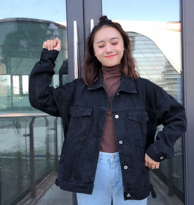 Women Black Denim Jacket