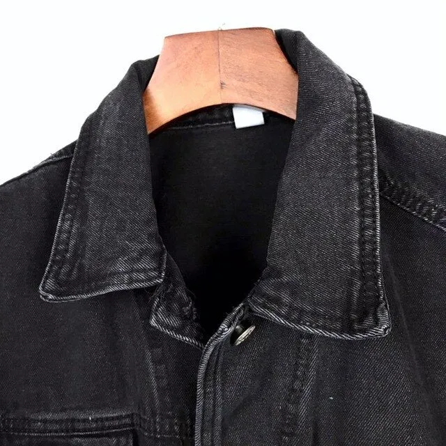 Women Black Denim Jacket