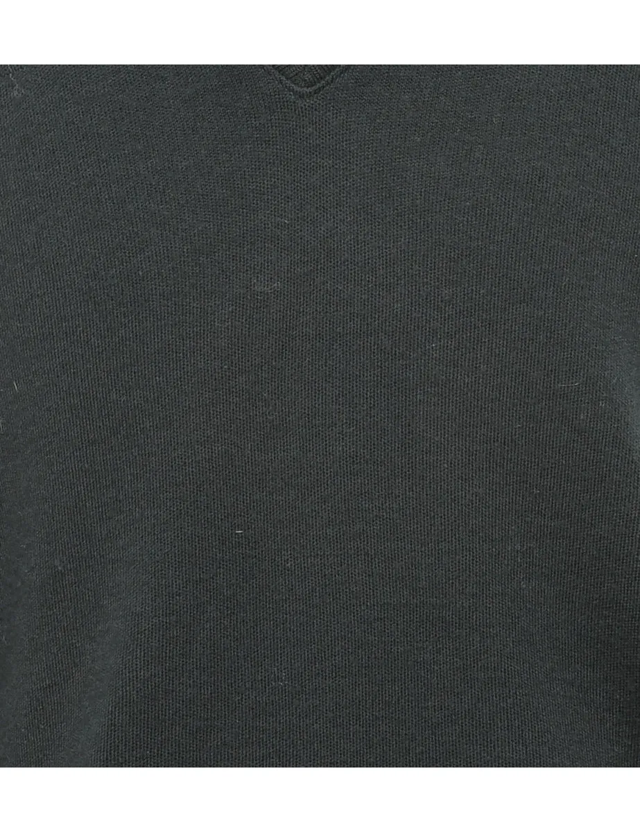 Wool Dark Green Jumper - L